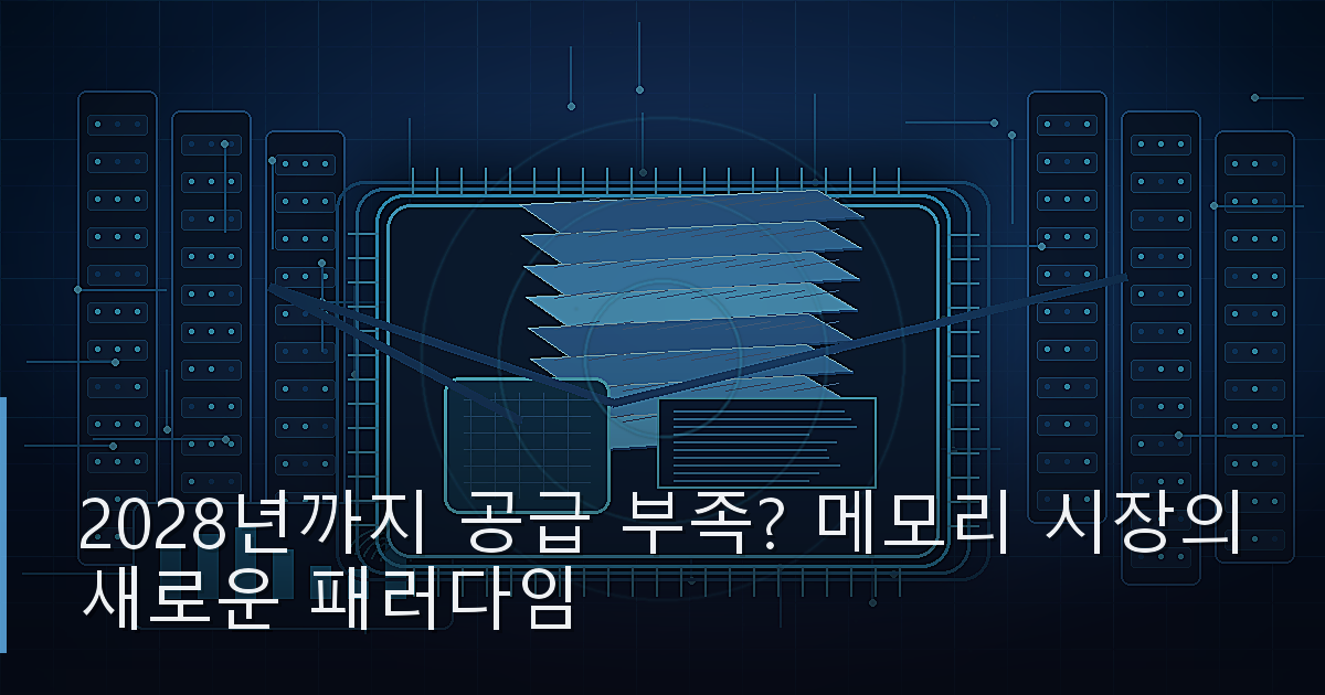 2028년까지 공급 부족? 메모리 시장의 새로운 패러다임